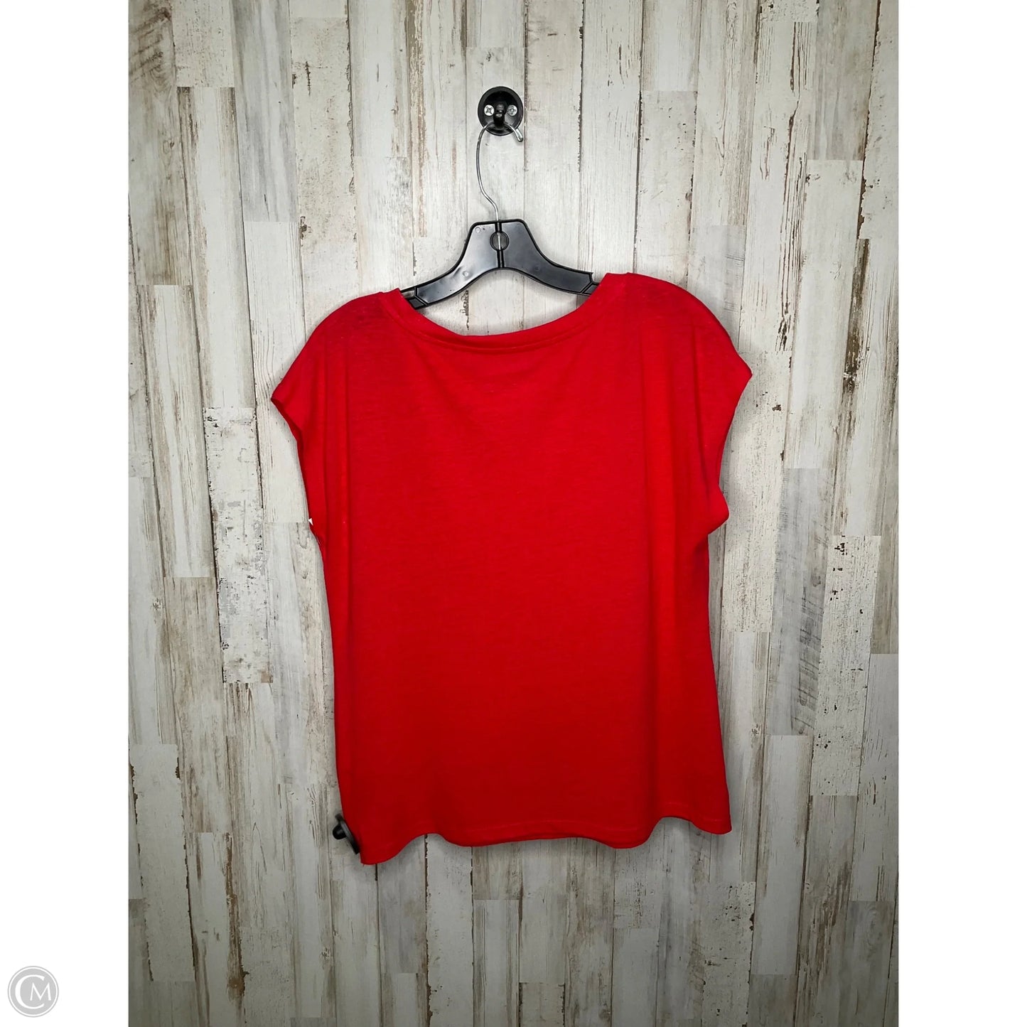 Top Short Sleeve By Talbots In Red, Size: S