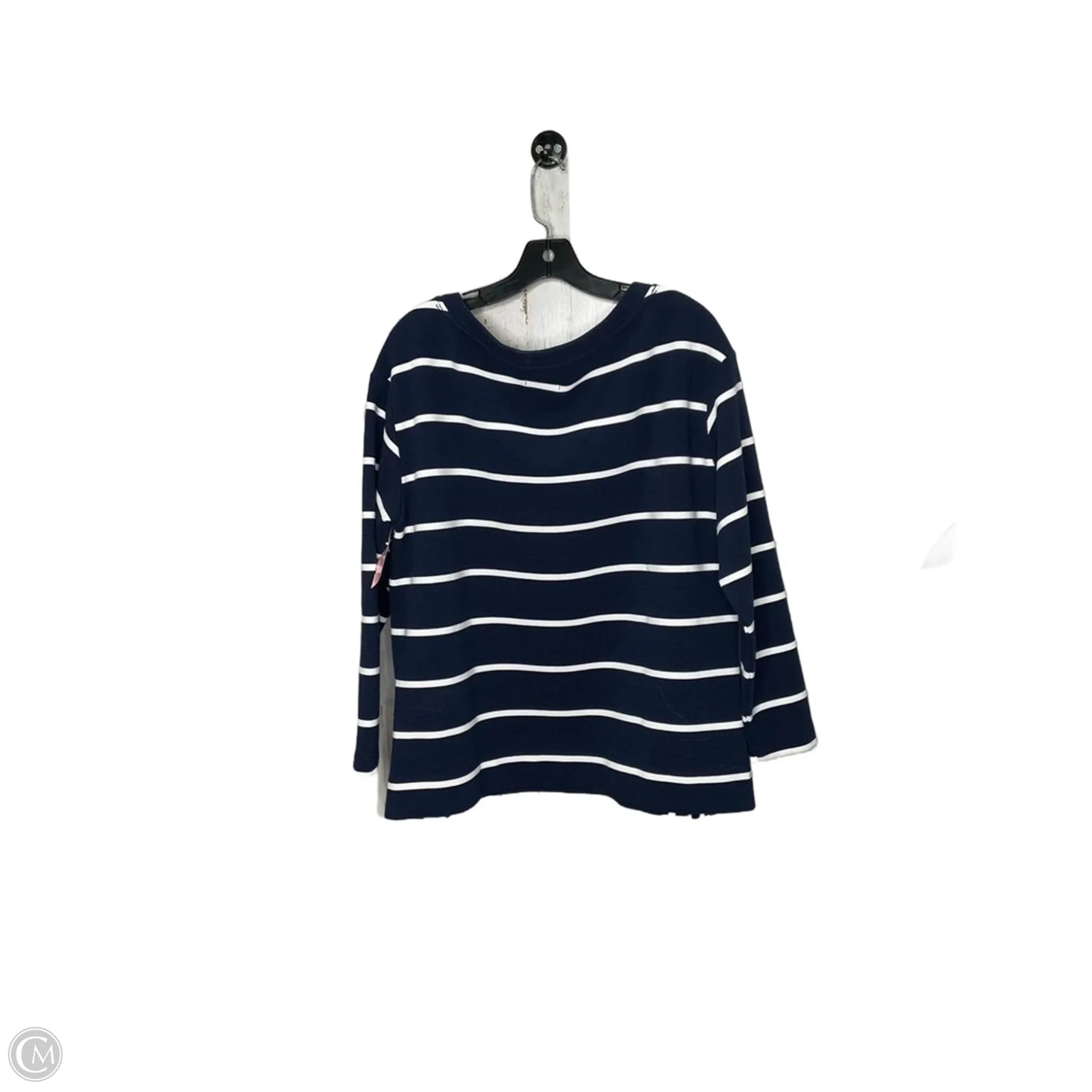 Top Long Sleeve By Lou And Grey In Navy, Size: S