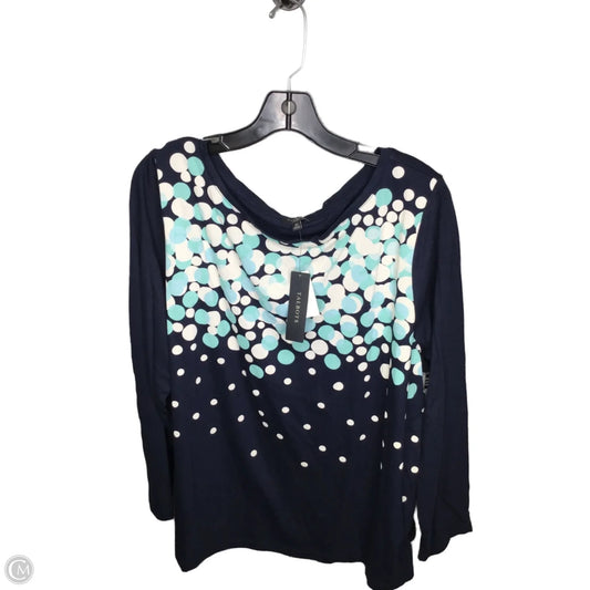 Top Long Sleeve By Talbots In Navy, Size: 3x