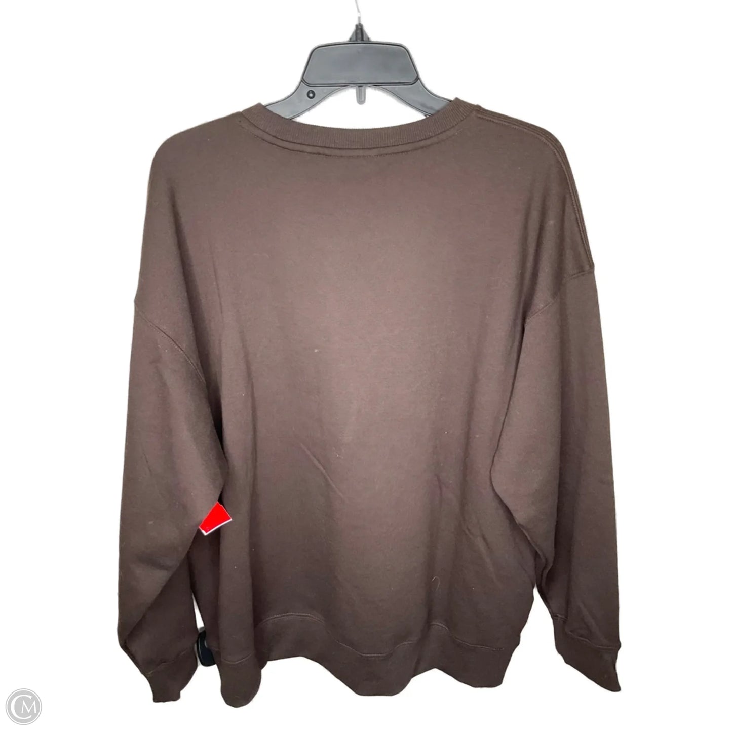 Sweatshirt Crewneck By Ariat In Brown, Size: L