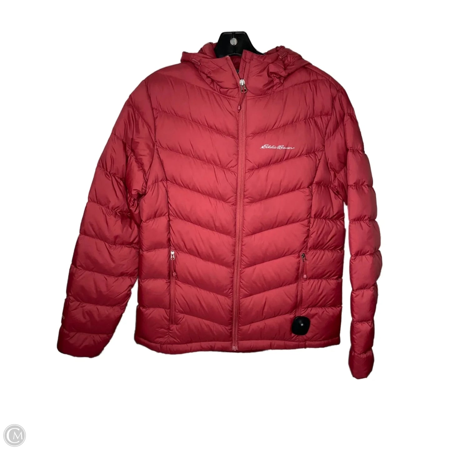 Coat Puffer & Quilted By Eddie Bauer In Maroon, Size: M