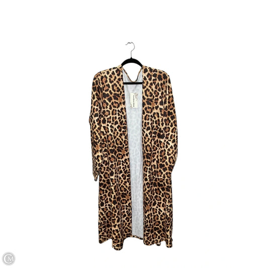 Cardigan By Southern Stitch In Animal Print, Size: 2x
