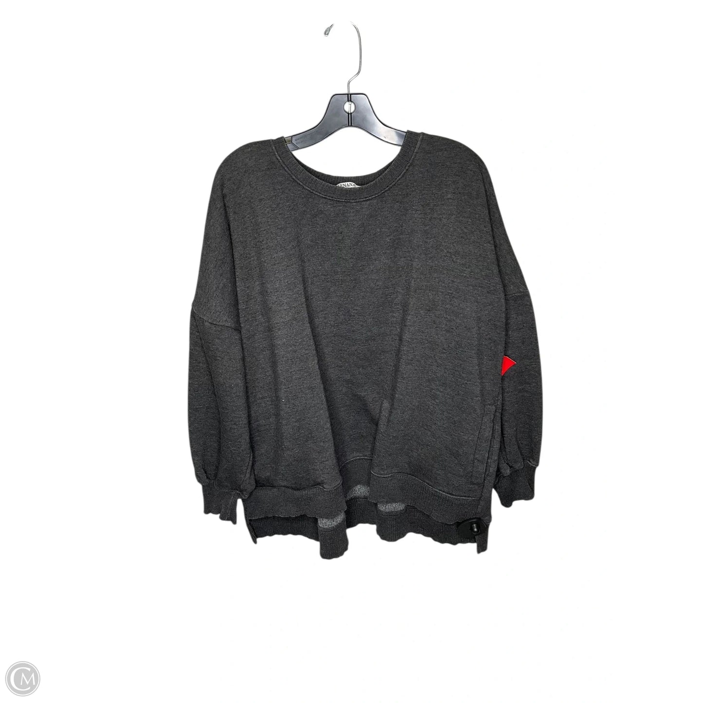 Sweatshirt Crewneck By Zenana In Grey, Size: 2x
