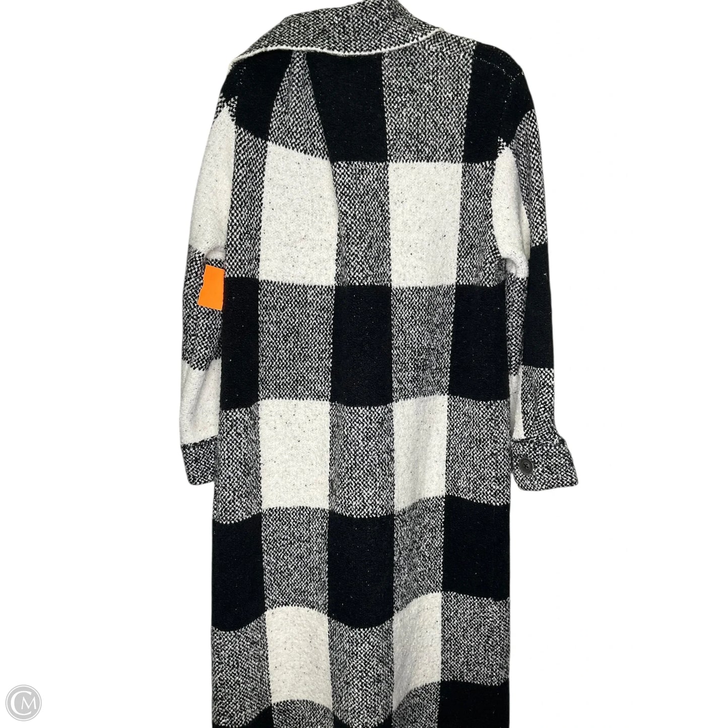 Sweater Cardigan By Pilcro In Black & Cream, Size: M