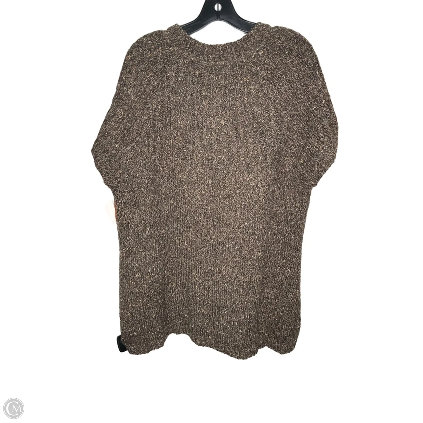 Sweater Short Sleeve By Charter Club In Brown, Size: 2x