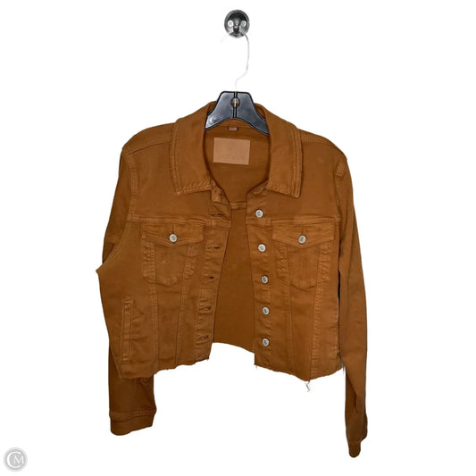 Jacket Denim By Judy Blue In Brown, Size: L