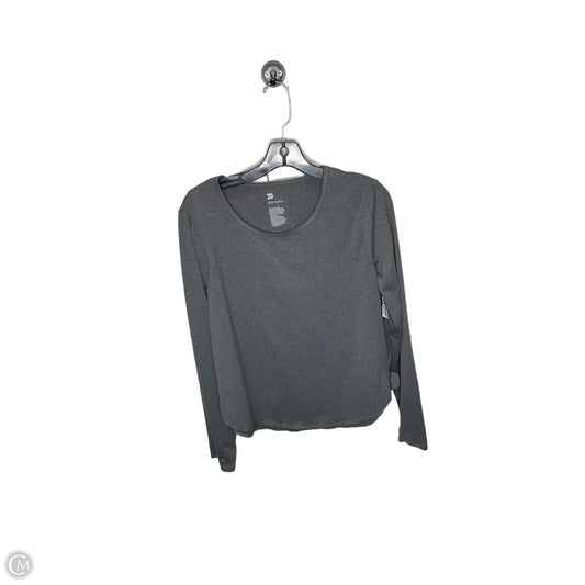 Athletic Top Long Sleeve Crewneck By All In Motion In Grey, Size: L