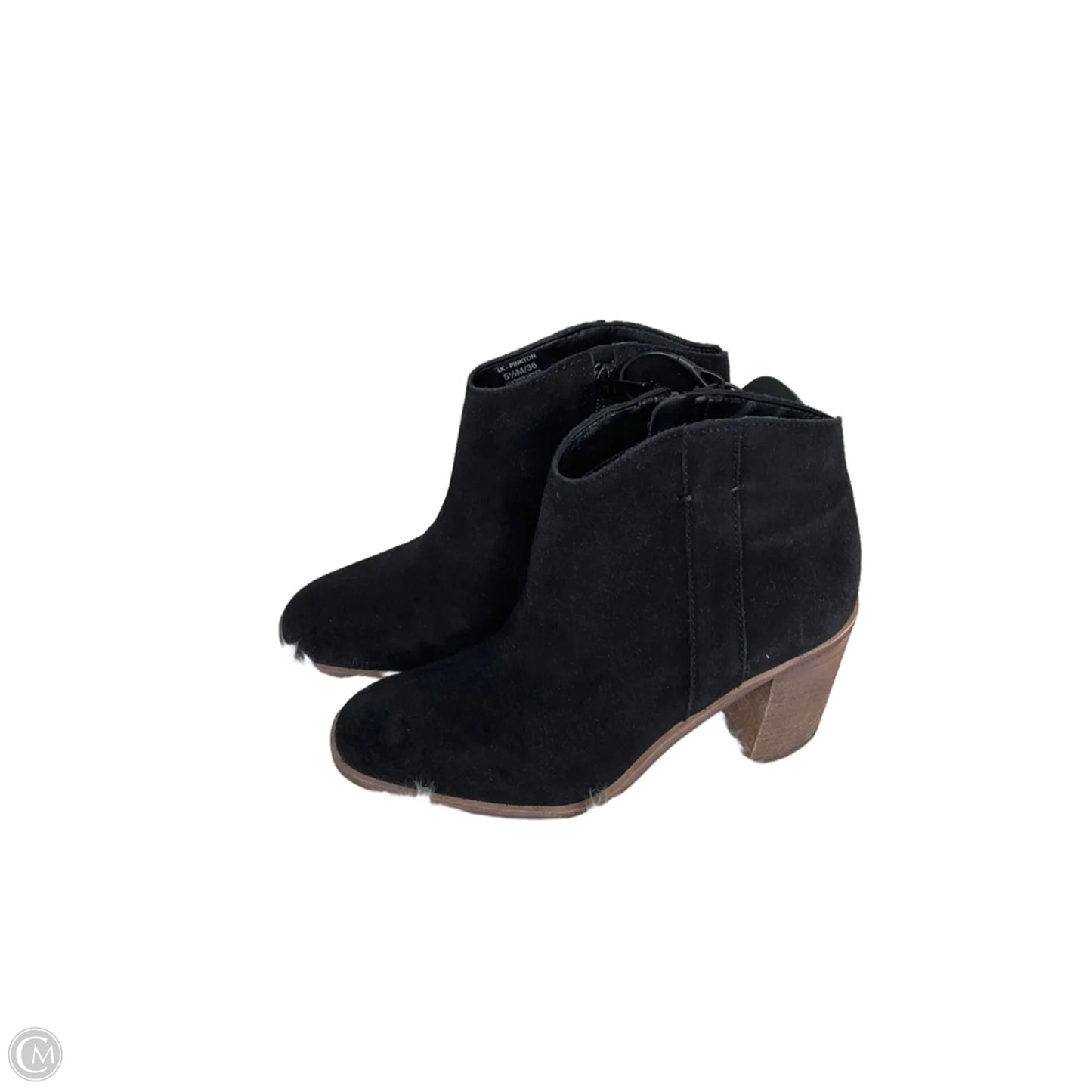 Boots Ankle Heels By Lucky Brand In Black, Size: 5.5