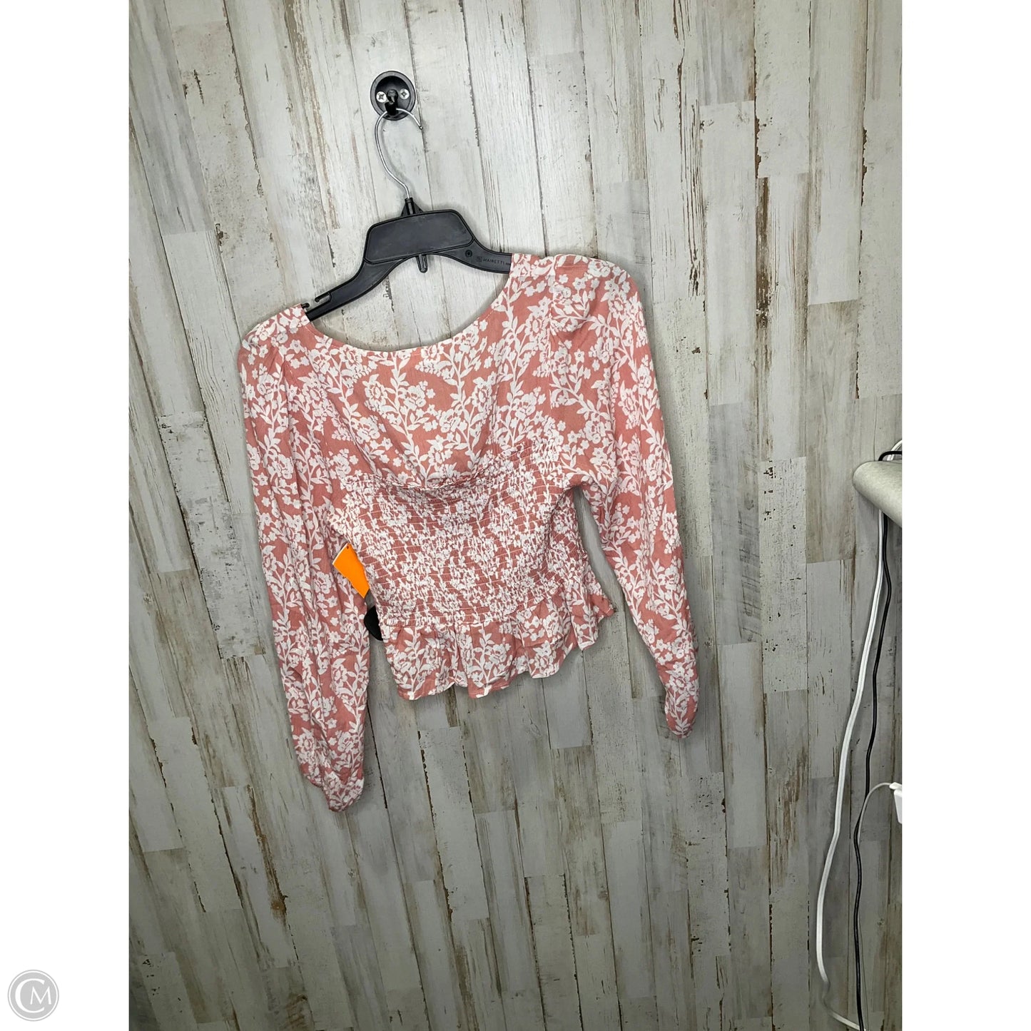 Top Long Sleeve By Goodnight Macaroon In Peach, Size: S
