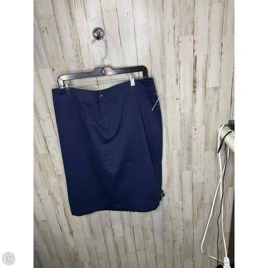 Skirt Mini & Short By Joan Rivers In Navy, Size: L