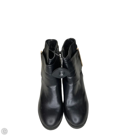 Boots Ankle Heels By Cato In Black, Size: 11