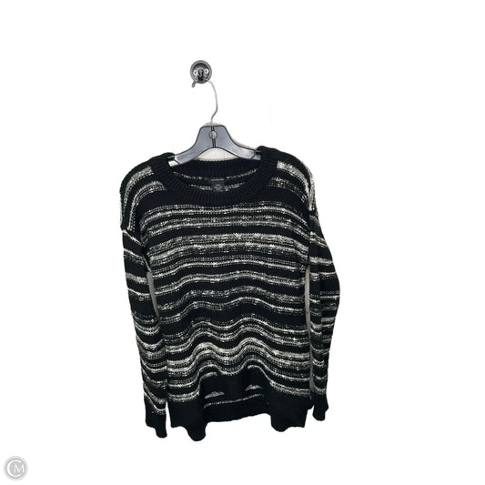 Sweater By Calvin Klein In Black & Cream, Size: S