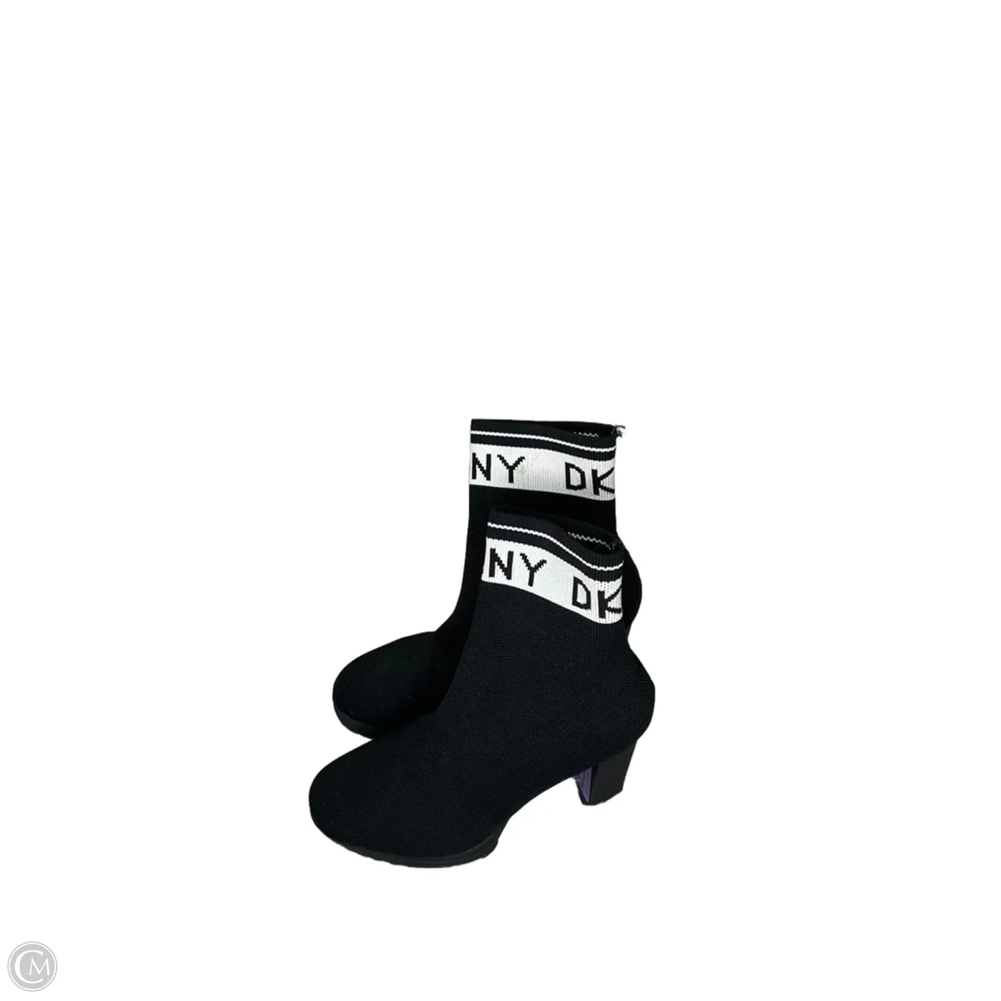 Boots Ankle Heels By Dkny In Black, Size: 9