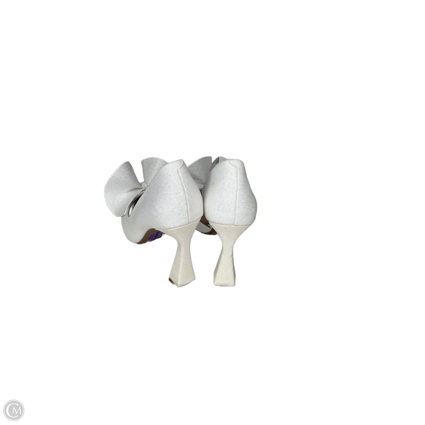 Shoes Heels Block By Betsey Johnson In White, Size: 8