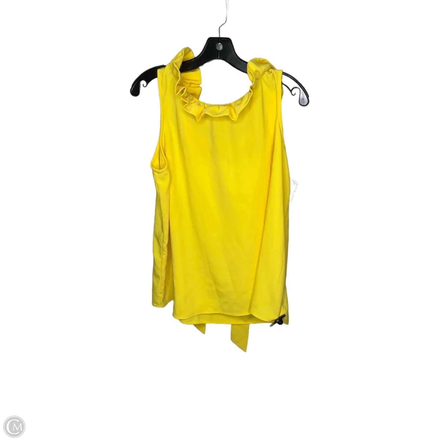 Top Sleeveless By Crown And Ivy In Yellow, Size: Xxl