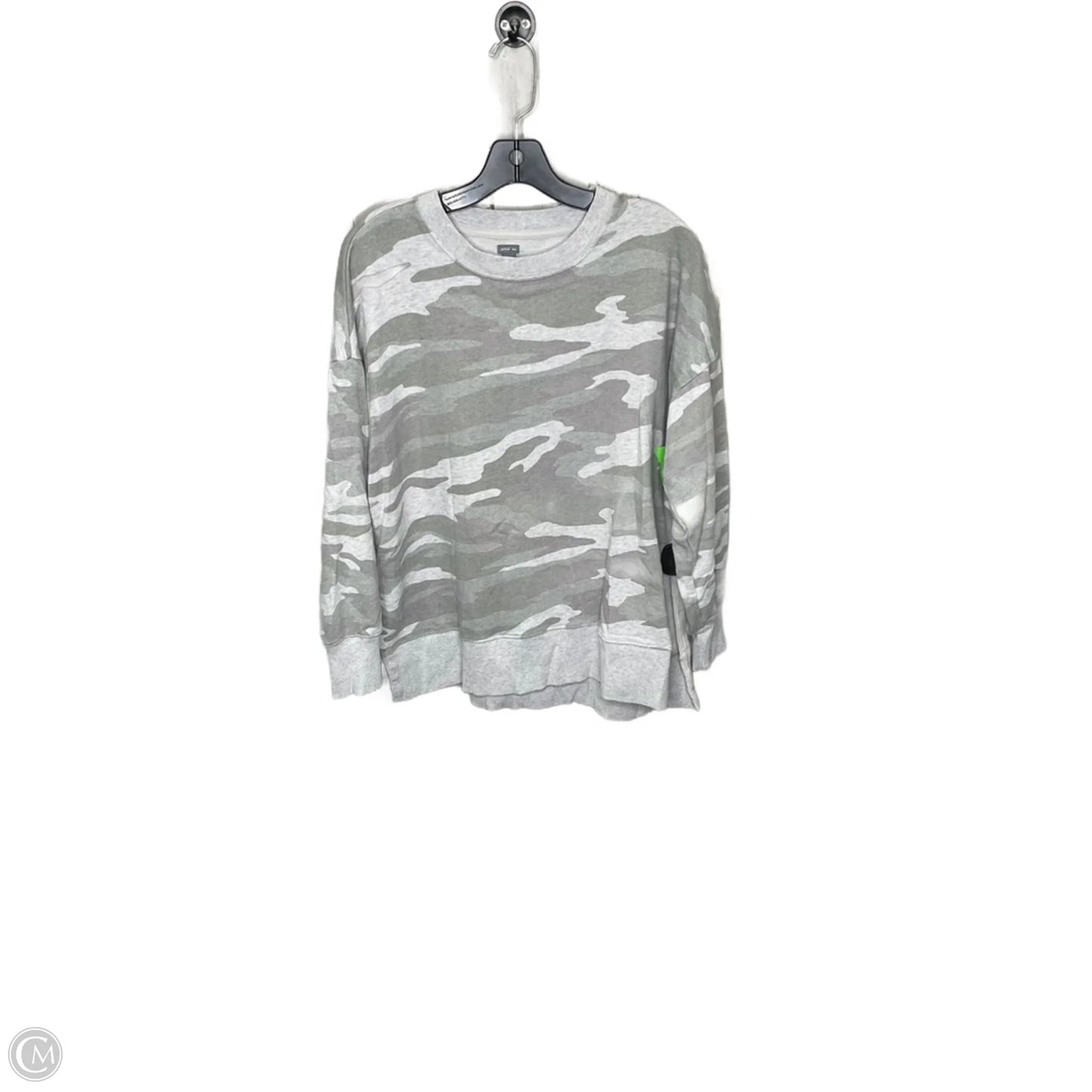 Top Long Sleeve By Aerie In Camouflage Print, Size: M