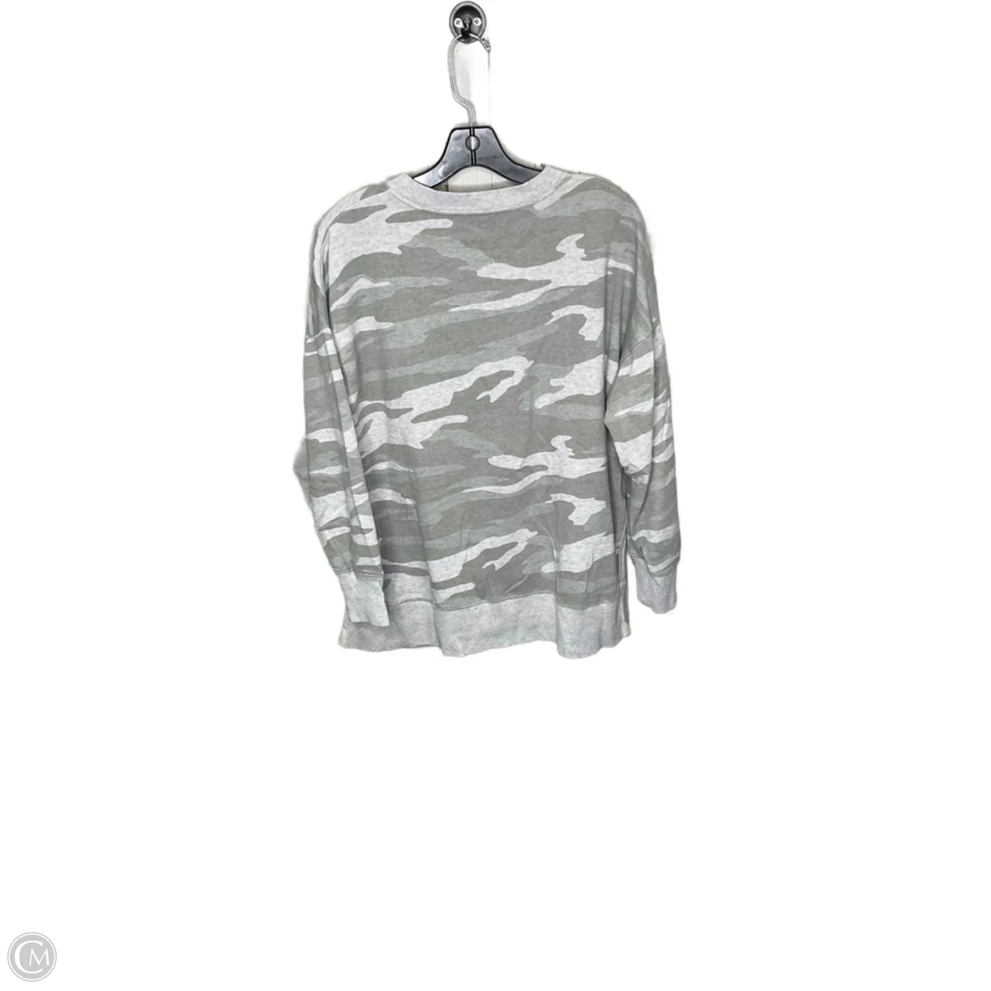 Top Long Sleeve By Aerie In Camouflage Print, Size: M