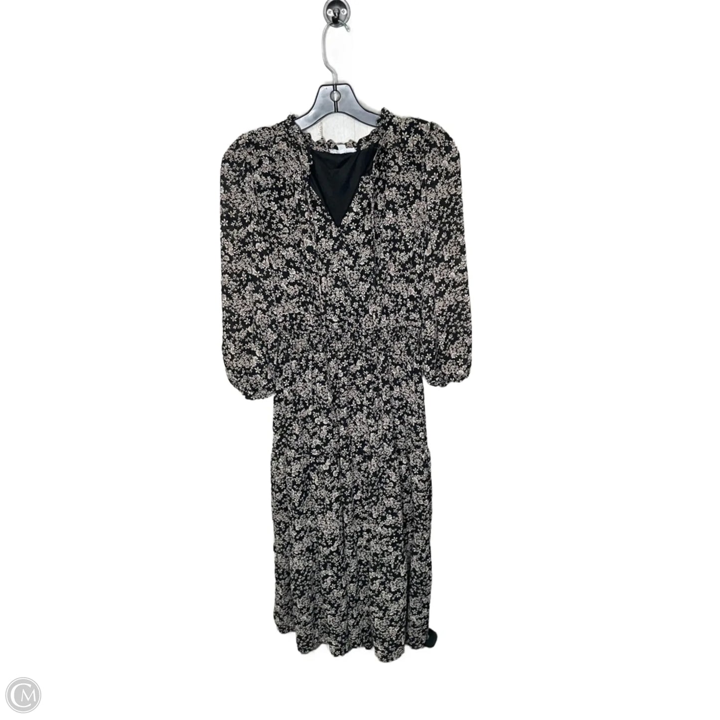 Dress Casual Midi By Blu Pepper In Floral Print, Size: L
