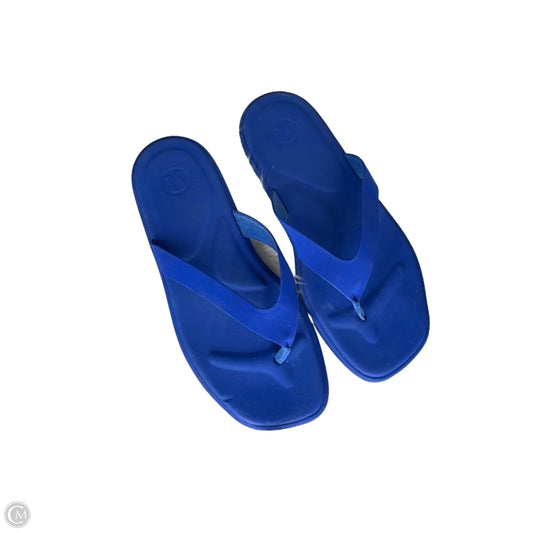 Sandals Flip Flops By Lululemon In Blue, Size: 8