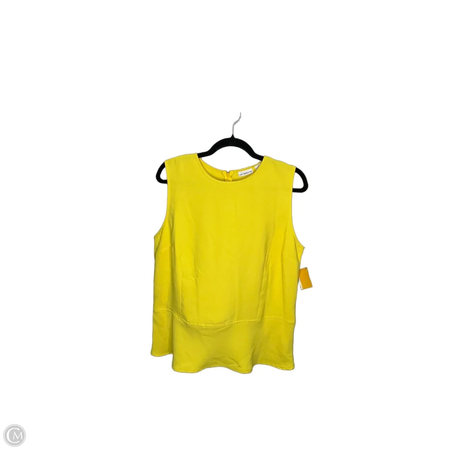 Top Sleeveless By Liz And Co In Yellow, Size: Xl