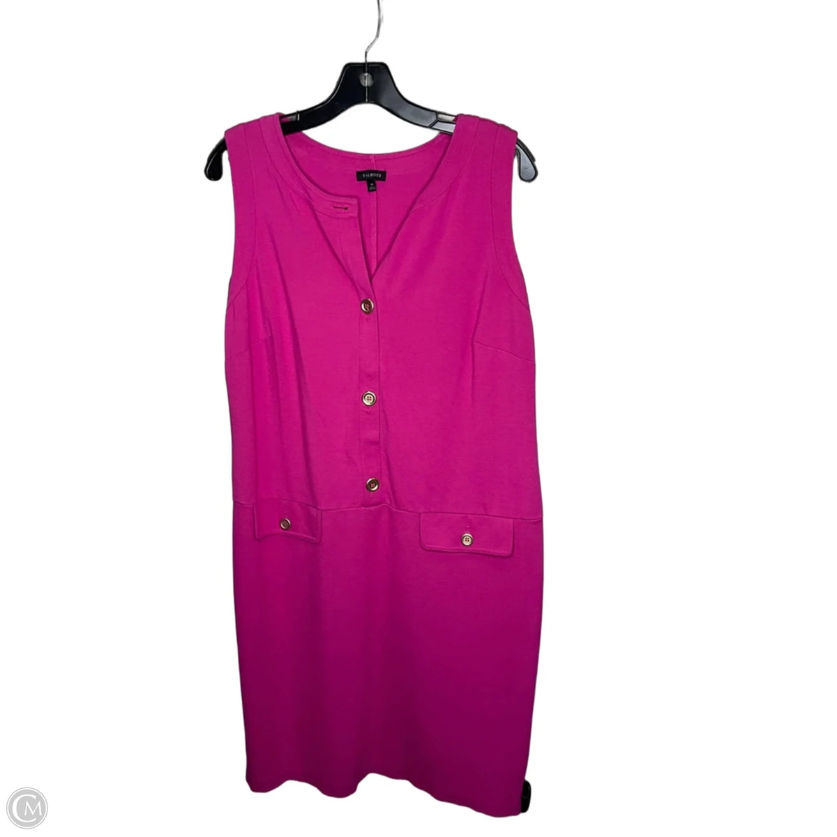 Dress Casual Midi By Talbots In Pink, Size: 14