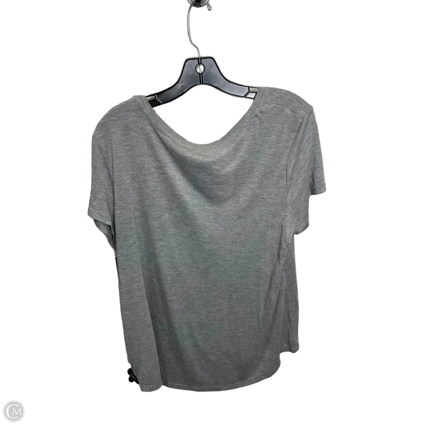 Top Short Sleeve Basic By Tahari In Grey, Size: Xl
