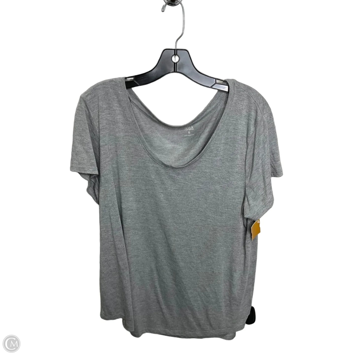 Top Short Sleeve Basic By Ana In Grey, Size: Xl