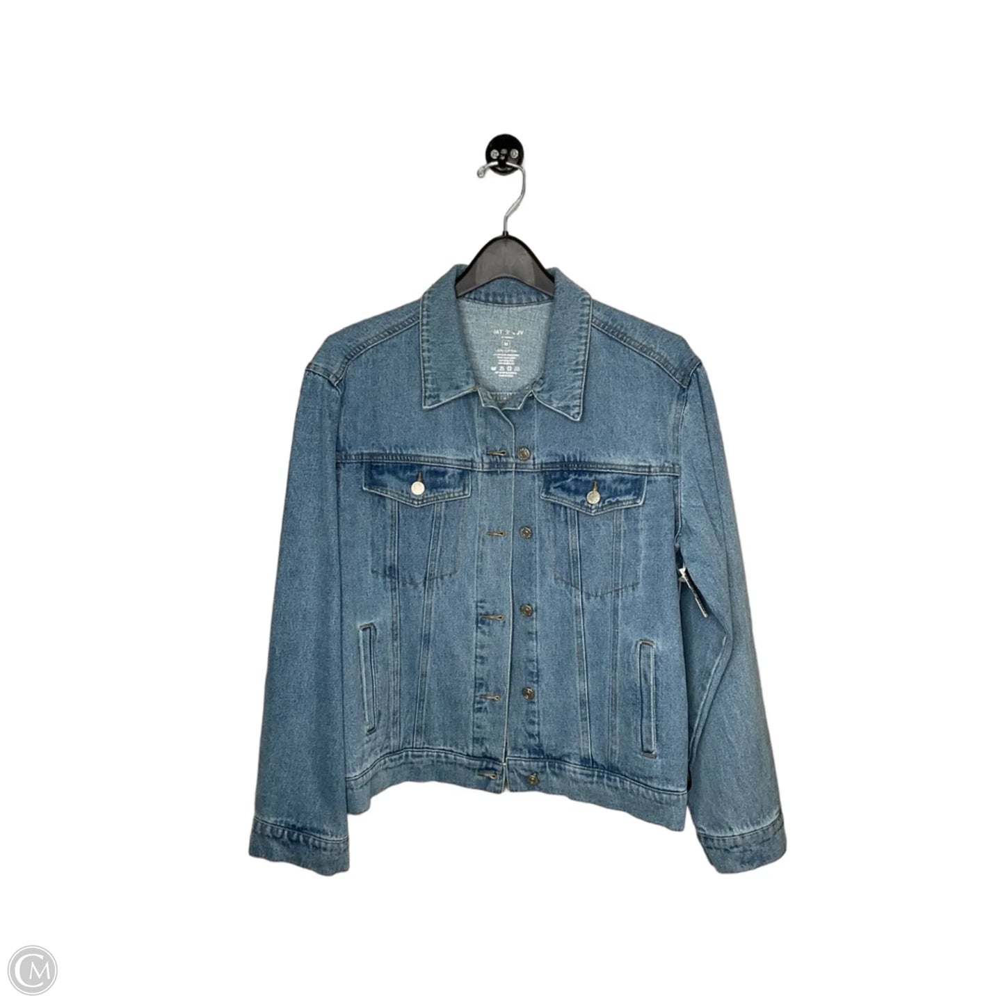 Jacket Denim By Clothes Mentor In Blue Denim, Size: M