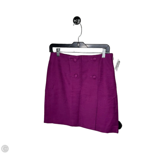 Skirt Midi By Loft In Purple, Size: 4