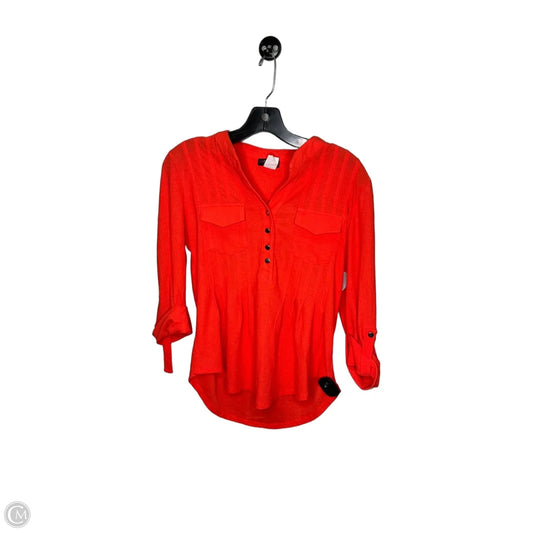Top 3/4 Sleeve By Cocomo In Orange, Size: Sp