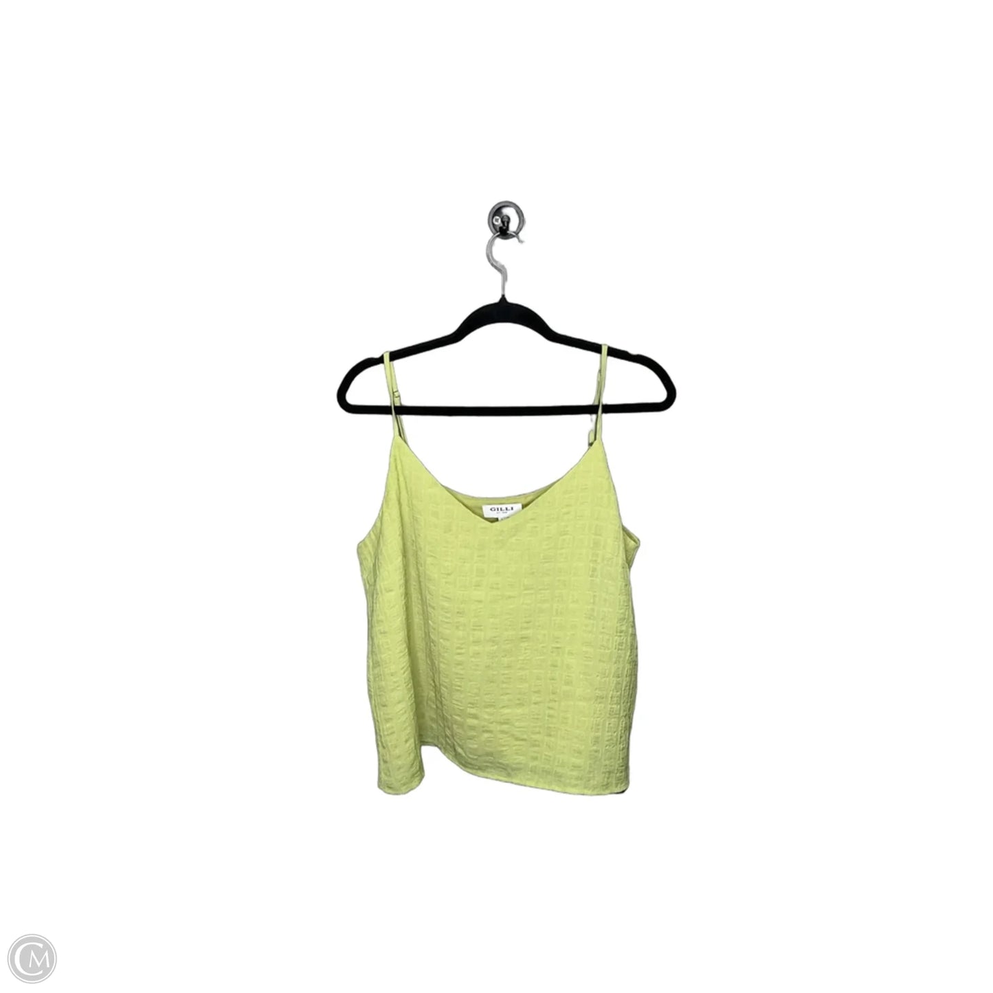 Top Sleeveless By Gilli In Green, Size: L