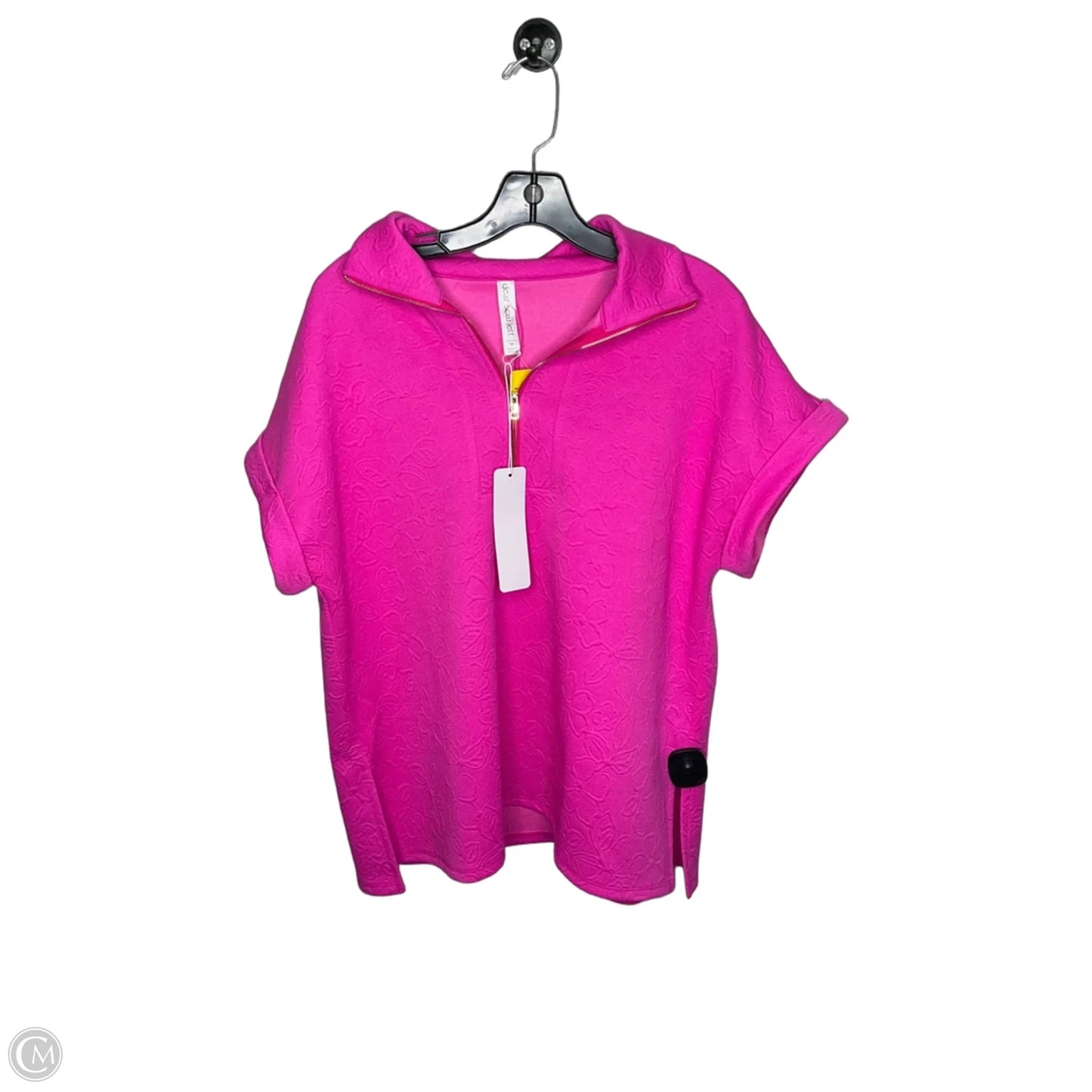 Top Short Sleeve By Dear Scarlett In Pink, Size: M