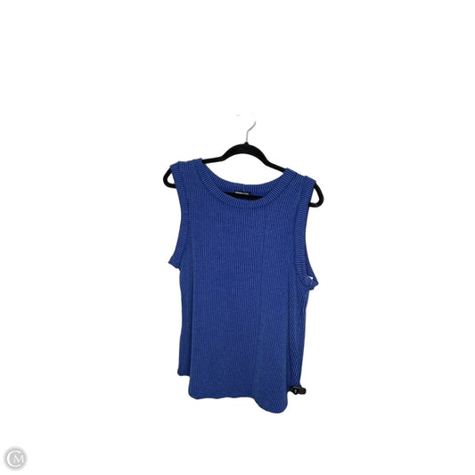 Top Sleeveless By Heimish Usa In Blue, Size: 1x
