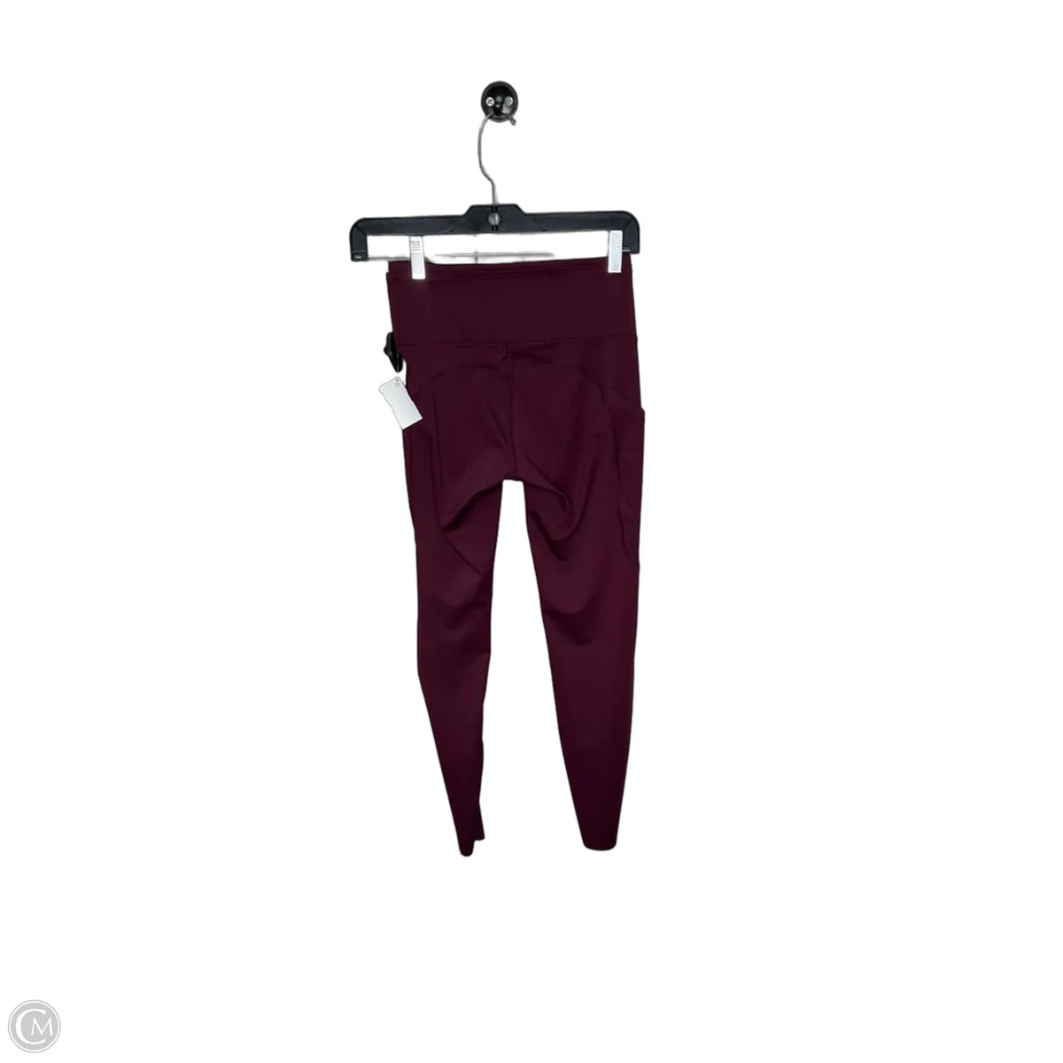 Athletic Capris By Lululemon In Maroon, Size: 4