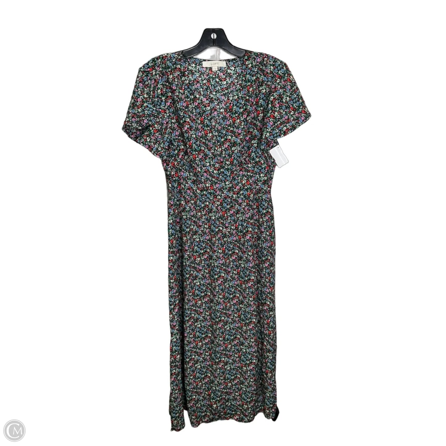 Dress Casual Midi By Loft In Floral Print, Size: Xs