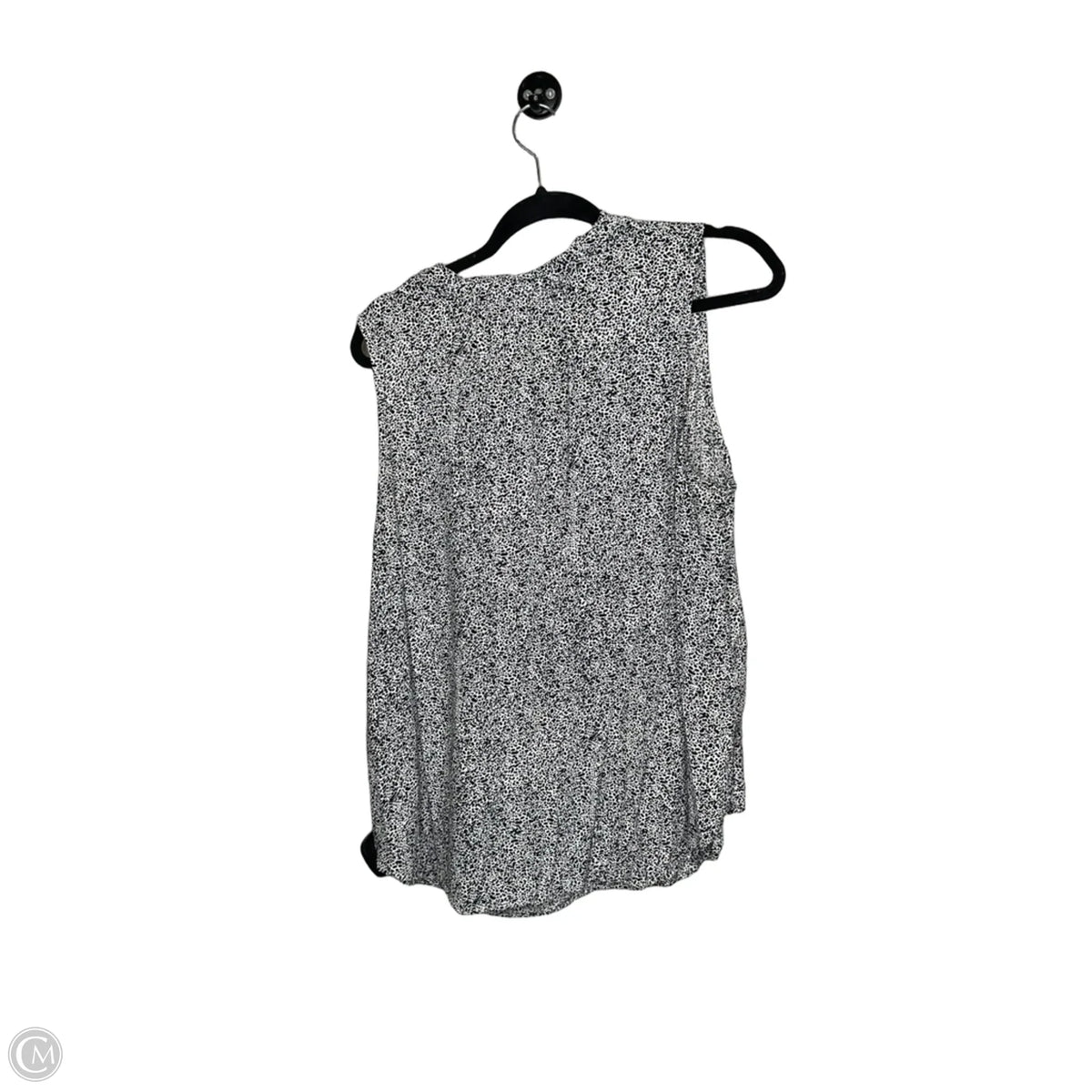 Top Sleeveless By Talbots In Black & White, Size: Xl