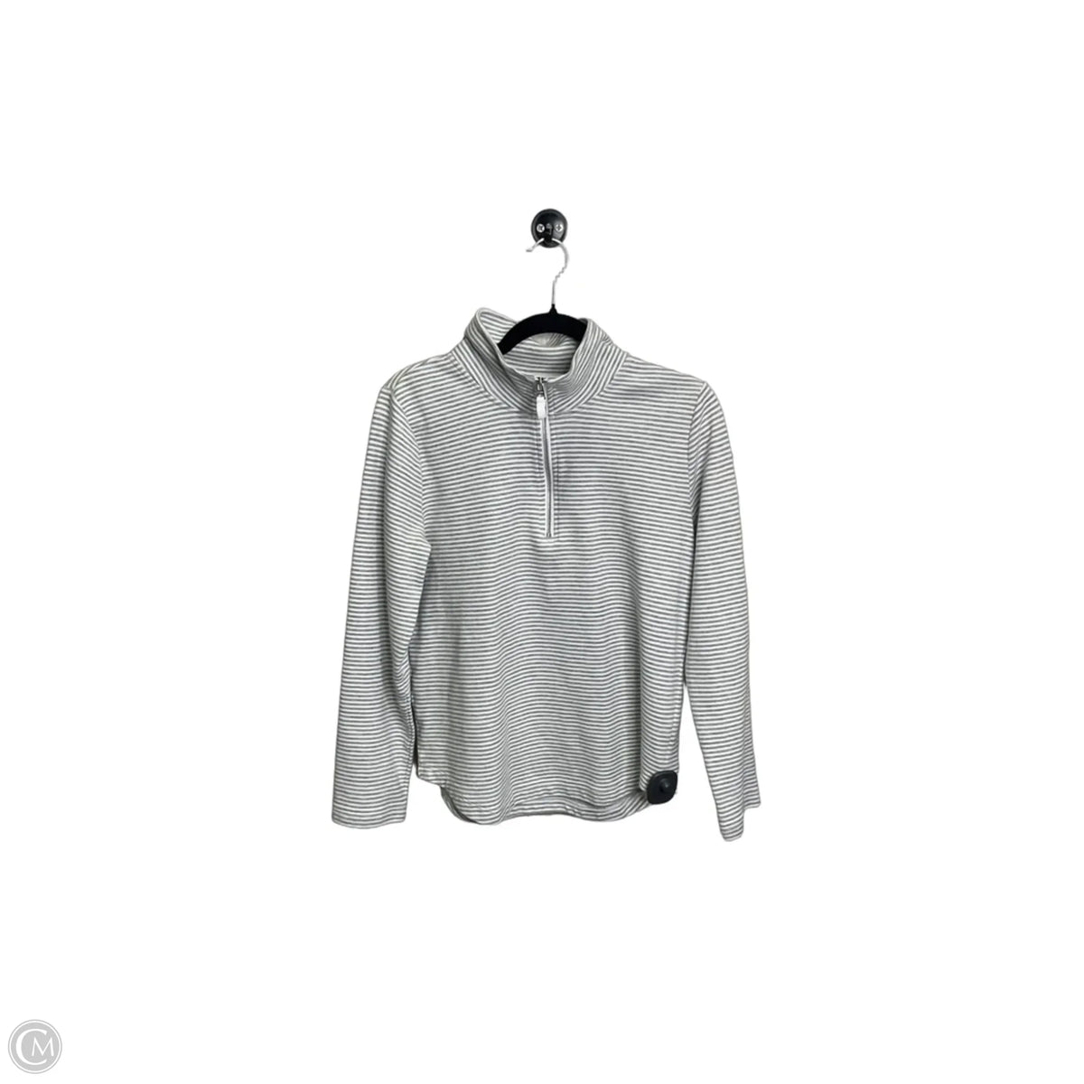 Sweatshirt Collar By J. Crew In Striped Pattern, Size: M