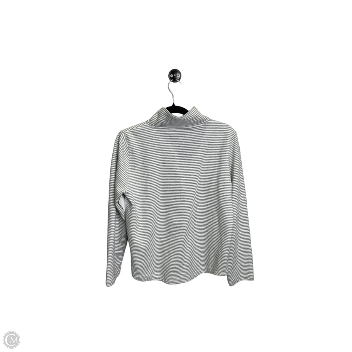 Sweatshirt Collar By J. Crew In Striped Pattern, Size: M