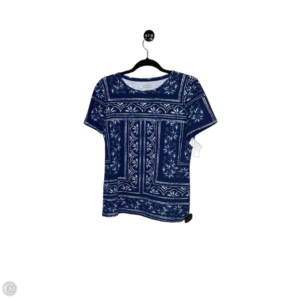 Top Short Sleeve By Talbots In Blue, Size: S