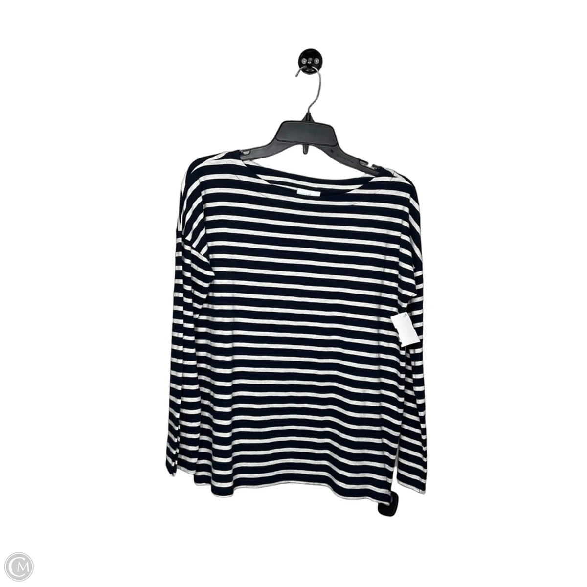 Top Long Sleeve Basic By J. Jill In Striped Pattern, Size: Xs
