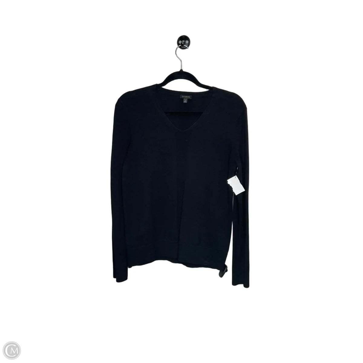 Top Long Sleeve By Talbots In Black, Size: S