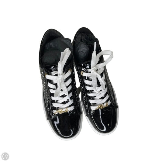 Shoes Designer By Karl Lagerfeld In Black, Size: 9