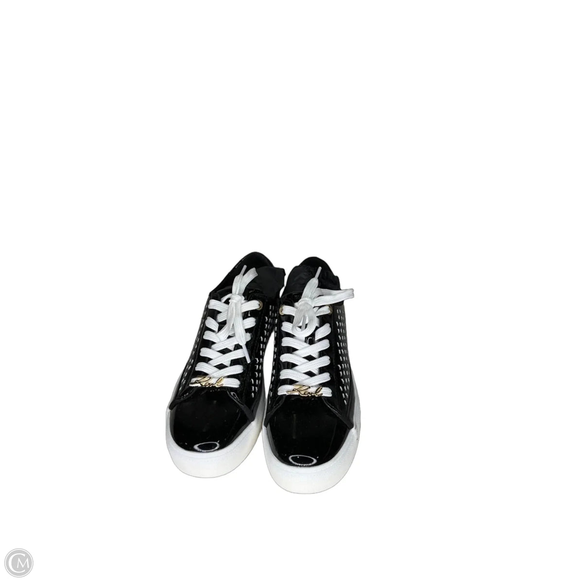 Shoes Designer By Karl Lagerfeld In Black, Size: 9