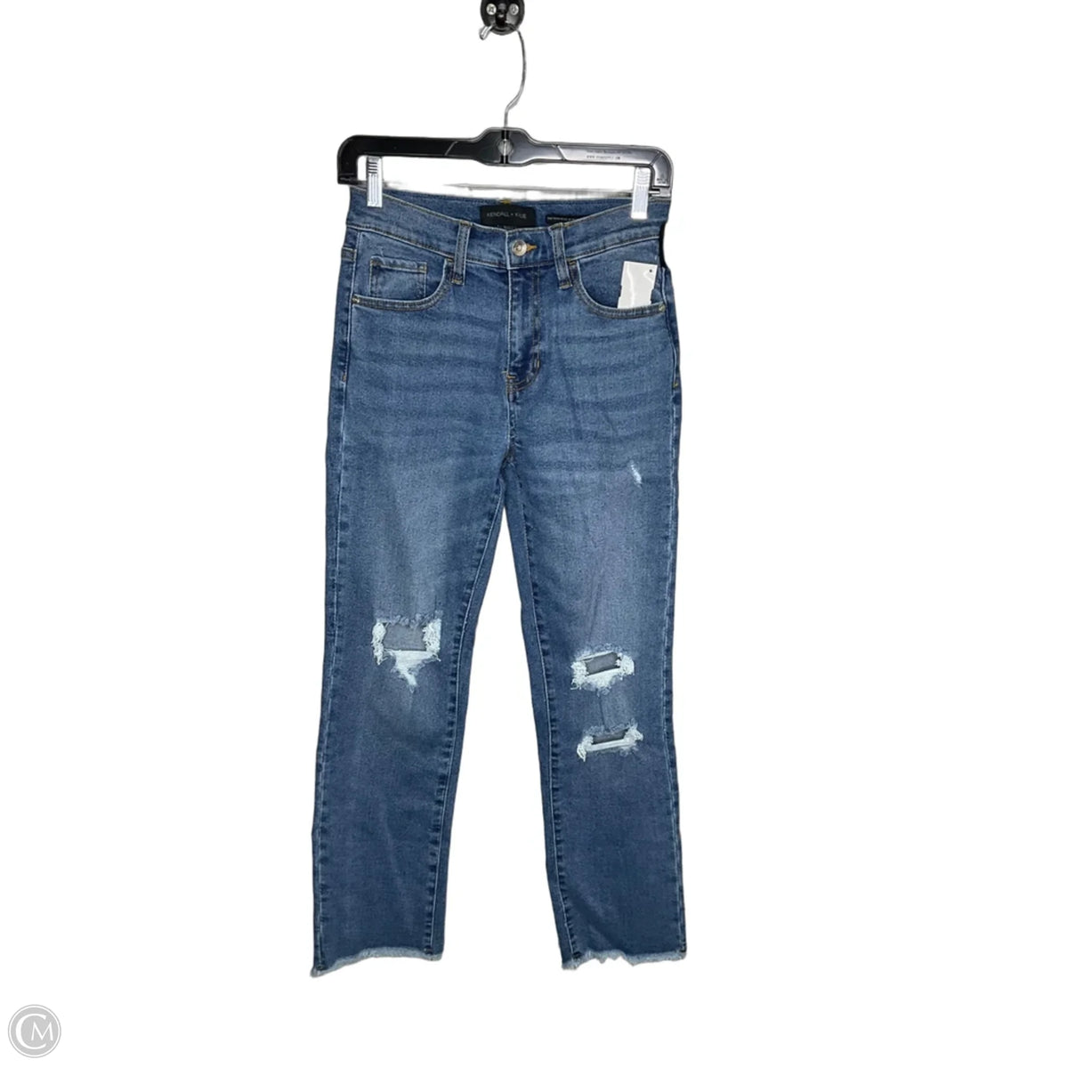 Jeans Cropped By Kendall + Kylie In Blue Denim, Size: 3/26