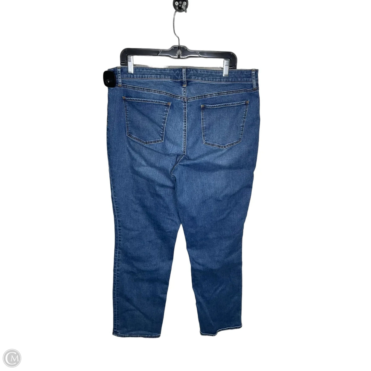 Jeans Straight By Talbots In Blue Denim, Size: 16