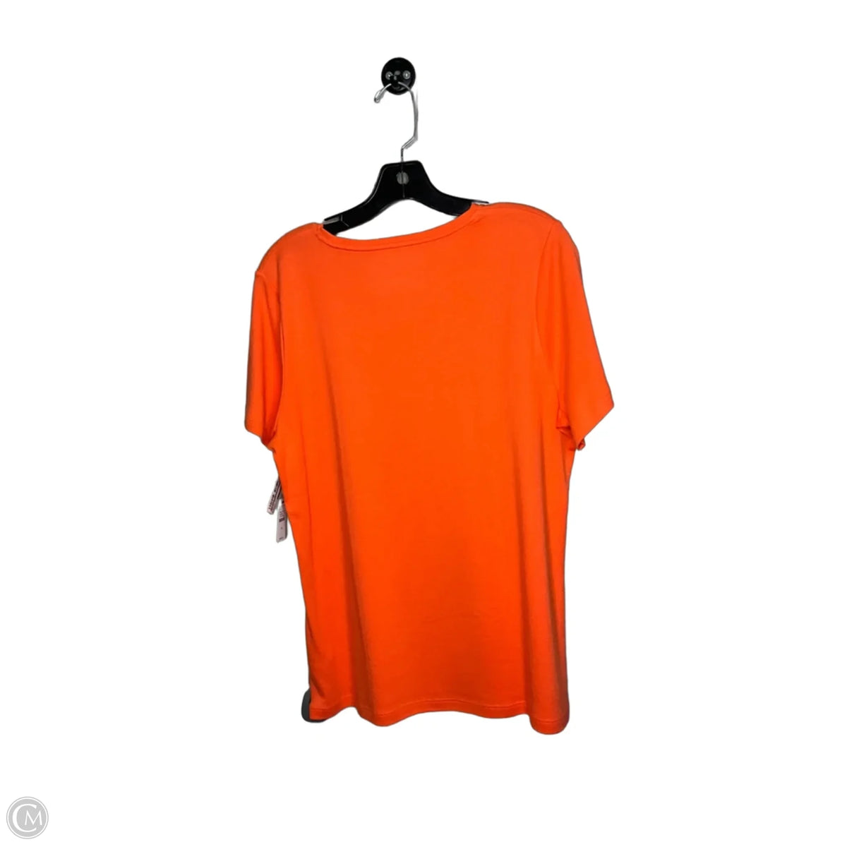 Top Short Sleeve Basic By Talbots In Orange, Size: Xl