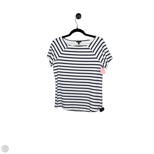 Top Short Sleeve By Talbots In Striped Pattern, Size: S