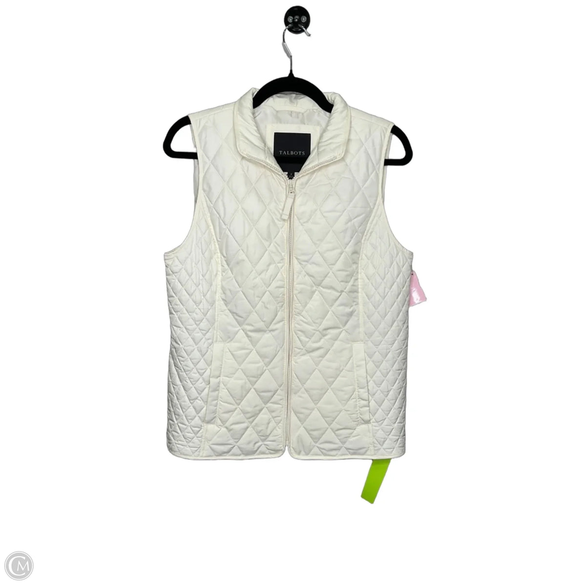 Vest Puffer & Quilted By Talbots In Cream, Size: S