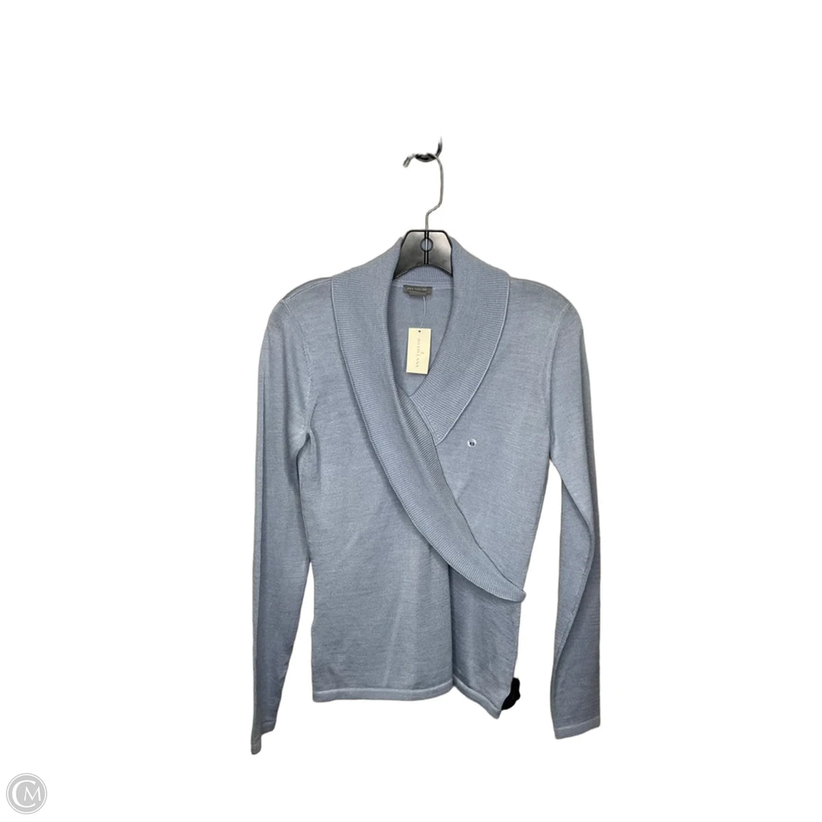 Top Long Sleeve By Ann Taylor In Blue, Size: Xs