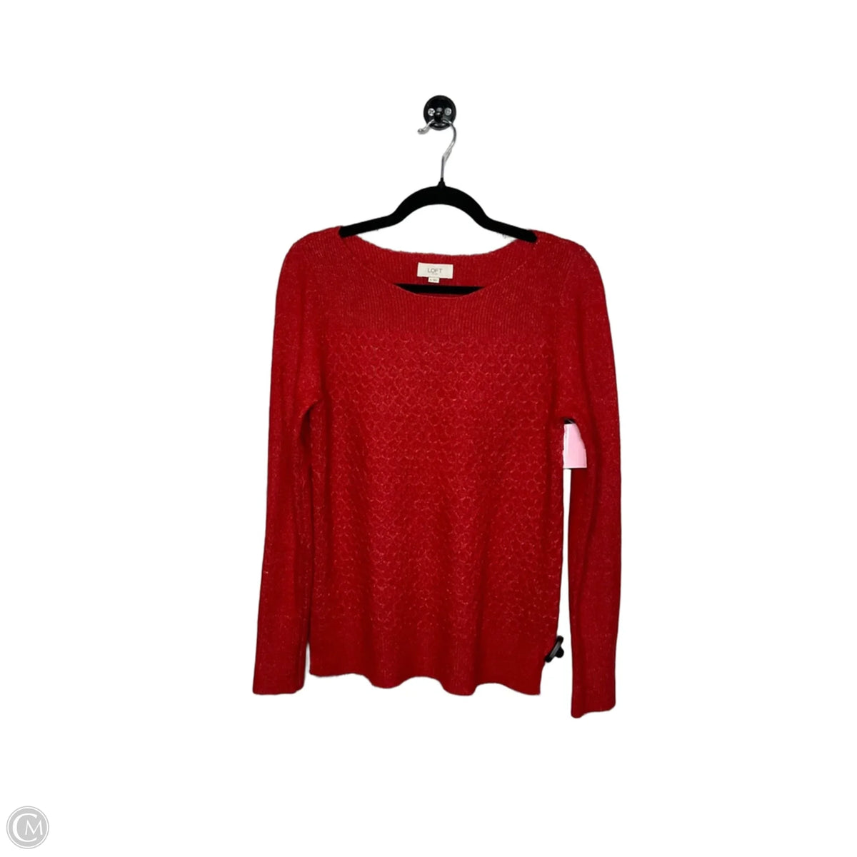 Top Long Sleeve By Loft In Red, Size: M